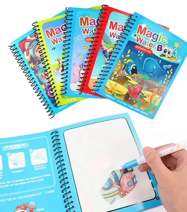 Produit كتاب التلوين السحري بالماء - مع قلم خاص Image